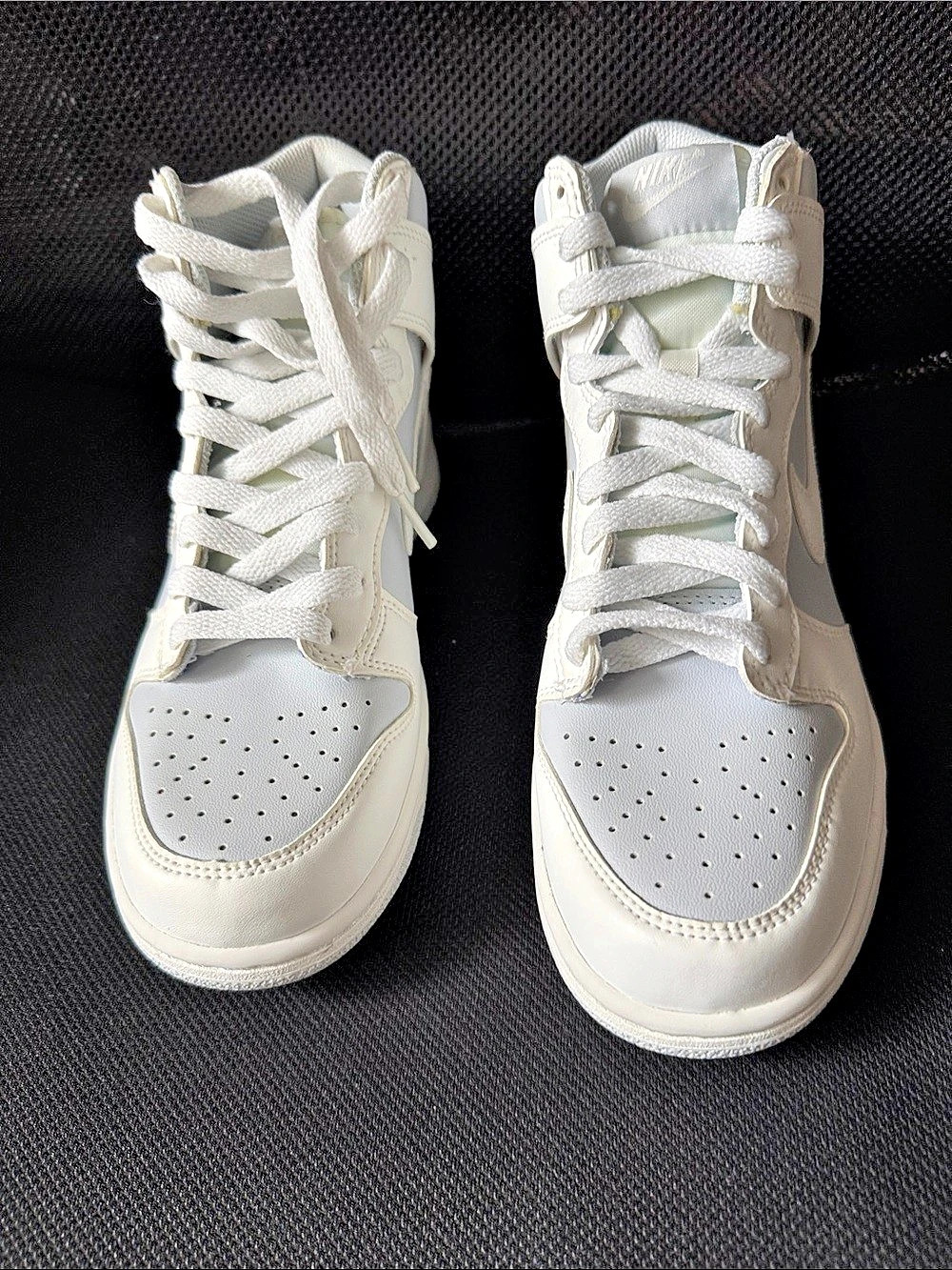 Big Boys Nike Dunk High Sail Football Grey White High-Top Sneakers